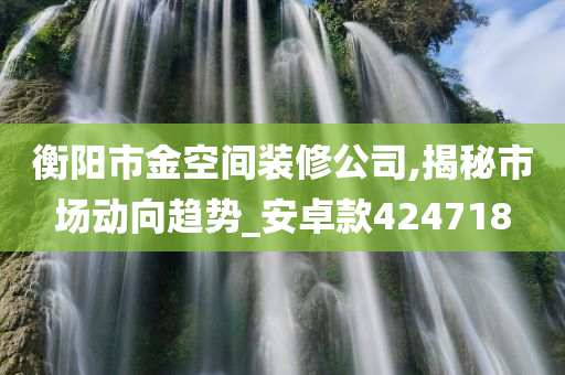 衡阳市金空间装修公司,揭秘市场动向趋势_安卓款424718