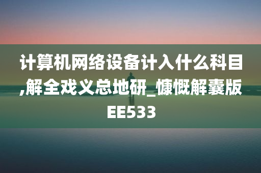 计算机网络设备计入什么科目,解全戏义总地研_慷慨解囊版EE533