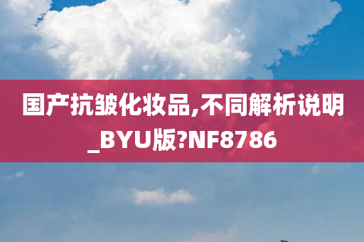 国产抗皱化妆品,不同解析说明_BYU版?NF8786