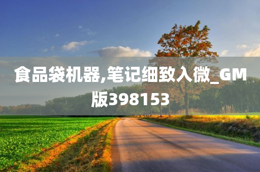 食品袋机器,笔记细致入微_GM版398153