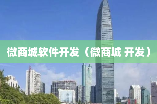 微商城软件开发（微商城 开发）