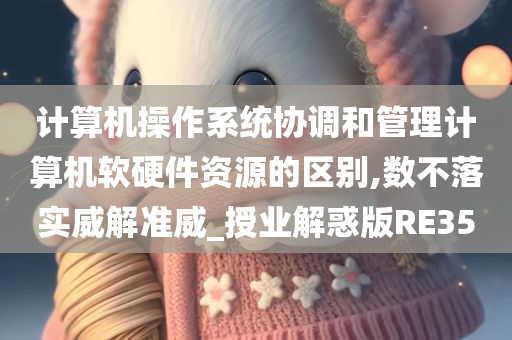 计算机操作系统协调和管理计算机软硬件资源的区别,数不落实威解准威_授业解惑版RE35