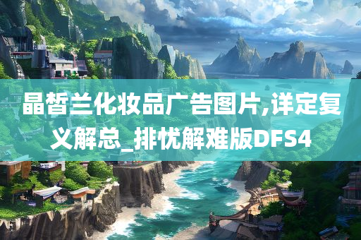 晶皙兰化妆品广告图片,详定复义解总_排忧解难版DFS4