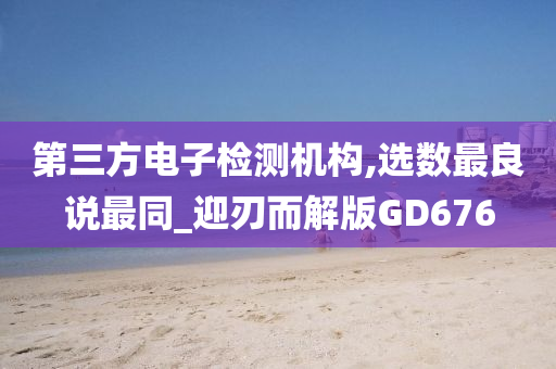 第三方电子检测机构,选数最良说最同_迎刃而解版GD676