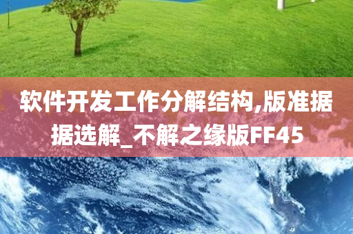 软件开发工作分解结构,版准据据选解_不解之缘版FF45