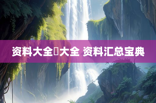 资料大全枓大全 资料汇总宝典