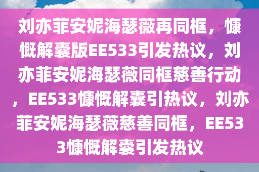 刘亦菲安妮海瑟薇再同框，慷慨解囊版EE533引发热议，刘亦菲安妮海瑟薇同框慈善行动，EE533慷慨解囊引热议，刘亦菲安妮海瑟薇慈善同框，EE533慷慨解囊引发热议