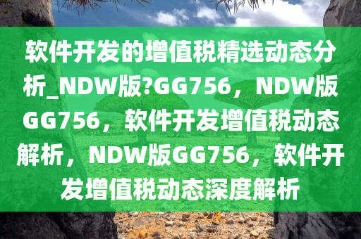 软件开发的增值税精选动态分析_NDW版?GG756，NDW版GG756，软件开发增值税动态解析，NDW版GG756，软件开发增值税动态深度解析今晚必出三肖2025_2025新澳门精准免费提供·精确判断